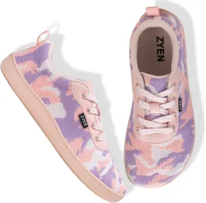 ZYEN Wide Toe Box Barefoot Shoes for Women | Wide Width Breathable Camouflage Shoes | Zero Drop Sole Fashion Non Slip Gym Sneaker Lightweight Minimalist Walking Sneaker